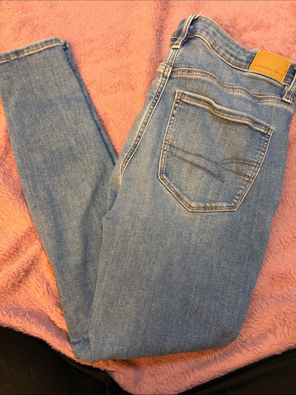 American Eagle Outfitters Light Blue Skinny High-Rise Jeans